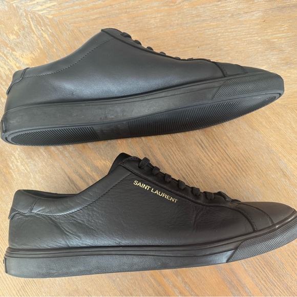 SAINT LAURENT
Andy Moon Logo-Print Leather Sneakers - Picture 4 of 6